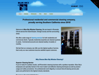 blueskycleaningservices.com screenshot