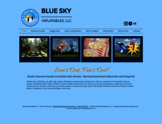 blueskyinflatables.com screenshot