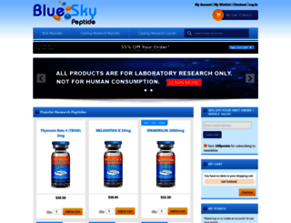 blueskypeptides.com screenshot