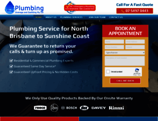 blueskyplumbing.com.au screenshot
