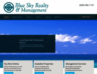 blueskyrealtymanagement.com screenshot