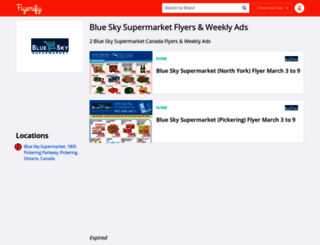 blueskysupermarket.flyerify.com screenshot
