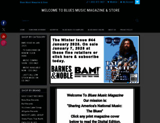bluesmusicmagazine.com screenshot