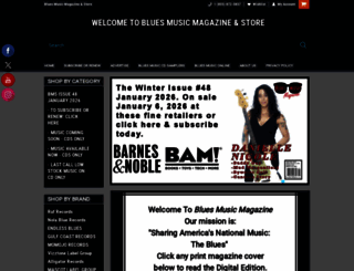 bluesmusicstore.com screenshot