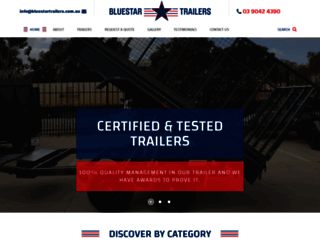 bluestartrailers.com.au screenshot