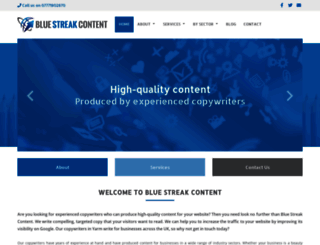 bluestreakcontent.com screenshot