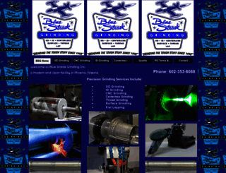 bluestreakgrinding.com screenshot