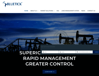 bluetickinc.com screenshot