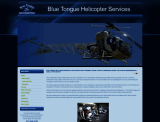 bluetonguehelicopters.com.au screenshot