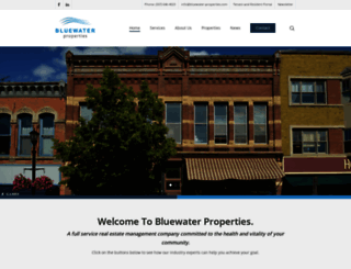 bluewater-properties.com screenshot