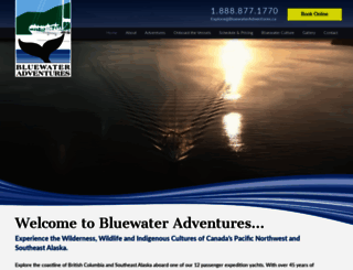 bluewateradventures.ca screenshot