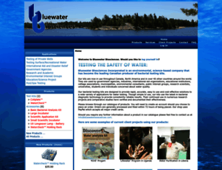 bluewaterbiosciences.com screenshot