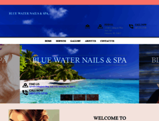 bluewaternailsandspaorlando.com screenshot