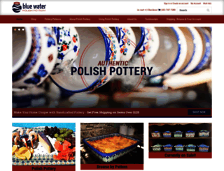 bluewaterpolishpottery.com screenshot