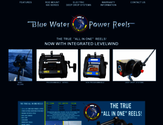 bluewaterpowerreels.com screenshot