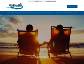 bluewaterurology.com screenshot