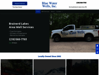 bluewaterwells.com screenshot