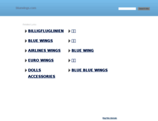 bluewings.com screenshot