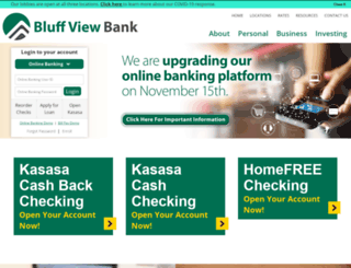 bluffviewbank.com screenshot