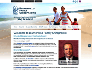 blumenfeldchiropractic.com screenshot