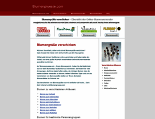 blumengruesse.com screenshot