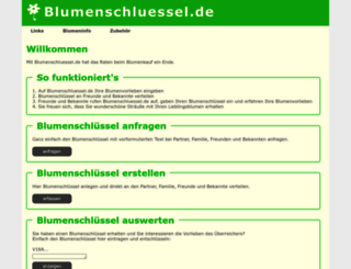 blumenschluessel.de screenshot