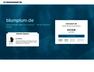 blumplum.de screenshot