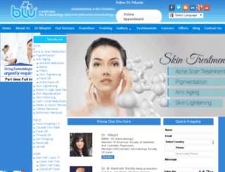 bluskincosmetology.com screenshot