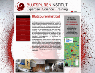 blutspureninstitut.com screenshot