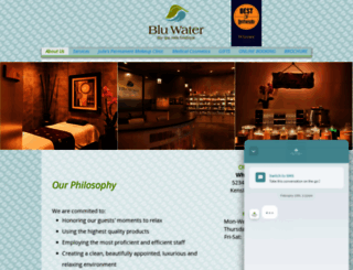 bluwaterdayspa.com screenshot