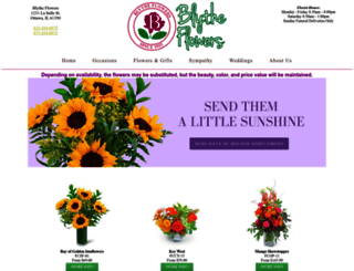 blytheflowers.com screenshot