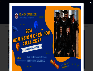bmdcollegebu.in screenshot
