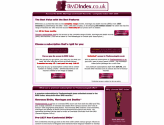bmdindex.co.uk screenshot