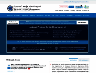 bmsce.in screenshot