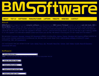 bmsoftware.com screenshot