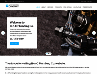 bncplumbingcompany.com screenshot