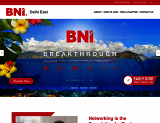 bni-delhieast.in screenshot