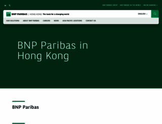 bnpparibas.com.hk screenshot