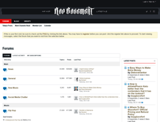 board.rapbasement.com screenshot