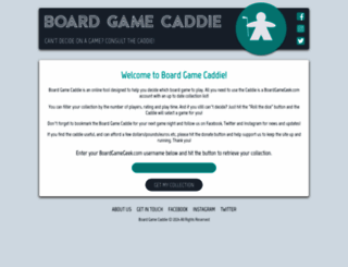 boardgamecaddie.com screenshot