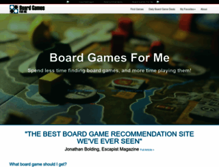 boardgamesfor.me screenshot