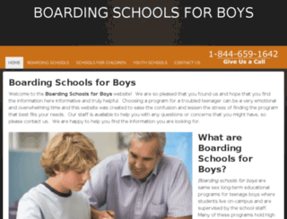 boardingschoolsforboys.com screenshot