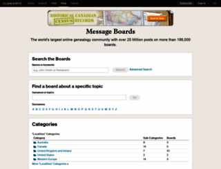 boards.ancestry.ca screenshot