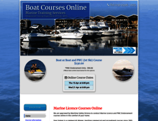 boatcourses.com.au screenshot