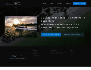boatingcapecoral.com screenshot