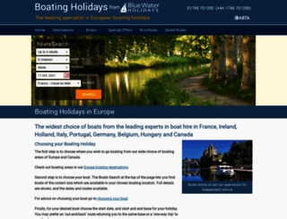 boatingholidays.com screenshot