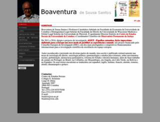 boaventuradesousasantos.pt screenshot