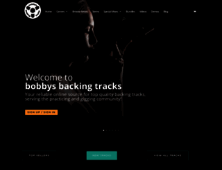bobbysbackingtracks.com screenshot