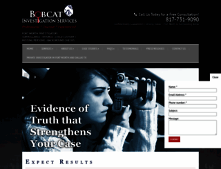 bobcatinvestigations.net screenshot