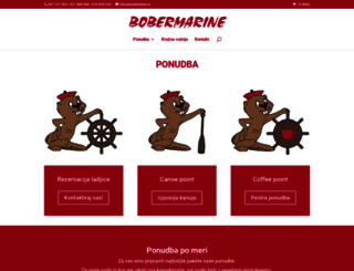 bobermarine.si screenshot